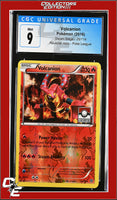 Steam Siege Volcanion 25/114 Reverse Holo Pokemon League CGC 9
