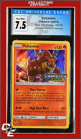 SM Black Star Promo Volcanion SM179 Unbroken Bonds Prerelease CGC 7.5

