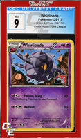 Black & White Whirlipede 53/114 Crosshatch Holo Pokemon League CGC 9
