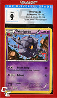 Black & White Whirlipede 53/114 Crosshatch Holo Pokemon League CGC 9
