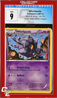 Black & White Whirlipede 53/114 Crosshatch Holo Pokemon League CGC 9
