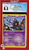 Black & White Whirlipede 53/114 Crosshatch Holo Pokemon League CGC 8.5
