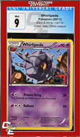 Black & White Whirlipede 53/114 Crosshatch Holo Pokemon League CGC 9
