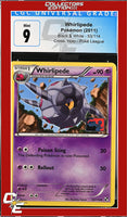 Black & White Whirlipede 53/114 Crosshatch Holo Pokemon League CGC 9
