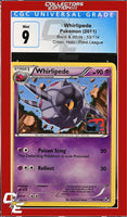 Black & White Whirlipede 53/114 Crosshatch Holo Pokemon League CGC 9
