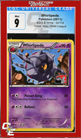 Black & White Whirlipede 53/114 Crosshatch Holo Pokemon League CGC 9
