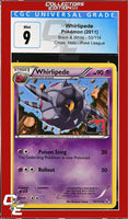 Black & White Whirlipede 53/114 Crosshatch Holo Pokemon League CGC 9
