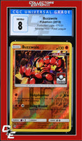 Forbidden Light Buzzwole 77/131 Reverse Holo Pokemon League CGC 8
