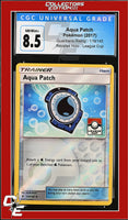 Guardians Rising Aqua Patch 119/145 Reverse Holo League Cup CGC 8.5
