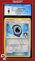 Guardians Rising Aqua Patch 119/145 Reverse Holo League Cup CGC 9
