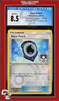 Guardians Rising Aqua Patch 119/145 Reverse Holo League Cup CGC 8.5
