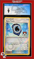 Guardians Rising Aqua Patch 119/145 Reverse Holo League Cup CGC 9

