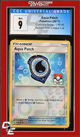 Guardians Rising Aqua Patch 119/145 Reverse Holo League Cup CGC 9
