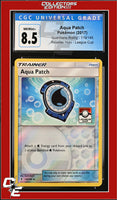 Guardians Rising Aqua Patch 119/145 Reverse Holo League Cup CGC 8.5
