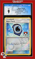 Guardians Rising Aqua Patch 119/145 Reverse Holo League Cup CGC 9
