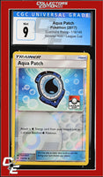 Guardians Rising Aqua Patch 119/145 Reverse Holo League Cup CGC 9

