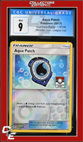 Guardians Rising Aqua Patch 119/145 Reverse Holo League Cup CGC 9
