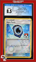 Guardians Rising Aqua Patch 119/145 Reverse Holo League Cup CGC 8.5
