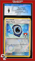 Guardians Rising Aqua Patch 119/145 Reverse Holo League Cup CGC 9
