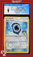 Guardians Rising Aqua Patch 119/145 Reverse Holo League Cup CGC 9
