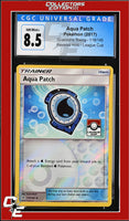 Guardians Rising Aqua Patch 119/145 Reverse Holo League Cup CGC 8.5
