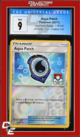 Guardians Rising Aqua Patch 119/145 Reverse Holo League Cup CGC 9
