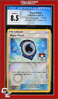 Guardians Rising Aqua Patch 119/145 Reverse Holo League Cup CGC 8.5
