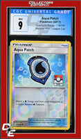 Guardians Rising Aqua Patch 119/145 Reverse Holo League Cup CGC 9
