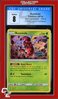 SM Black Star Promo Buzzwole SM218 Cosmic Eclipse Prerelease CGC 8
