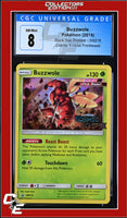 SM Black Star Promo Buzzwole SM218 Cosmic Eclipse Prerelease CGC 8
