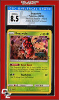 SM Black Star Promo Buzzwole SM218 Cosmic Eclipse Prerelease CGC 8.5
