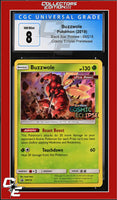 SM Black Star Promo Buzzwole SM218 Cosmic Eclipse Prerelease CGC 8
