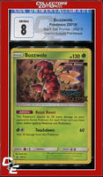 SM Black Star Promo Buzzwole SM218 Cosmic Eclipse Prerelease CGC 8
