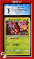 SM Black Star Promo Buzzwole SM218 Cosmic Eclipse Prerelease CGC 8
