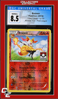 Fates Collide Braixen 12/124 Reverse Holo Pokemon League CGC 8.5

