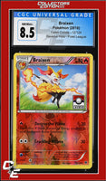 Fates Collide Braixen 12/124 Reverse Holo Pokemon League CGC 8.5
