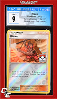 Burning Shadows Kiawe 116a/147 Alternate Art Pokemon League CGC 9
