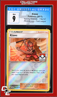Burning Shadows Kiawe 116a/147 Alternate Art Pokemon League CGC 9
