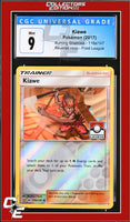 Burning Shadows Kiawe 116a/147 Alternate Art Pokemon League CGC 9
