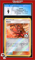 Burning Shadows Kiawe 116a/147 Alternate Art Pokemon League CGC 9

