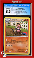 Black & White Krokorok 64/114 Pokemon League CGC 8.5
