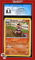 Black & White Krokorok 64/114 Pokemon League CGC 8.5
