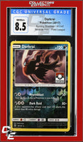 Burning Shadows Darkrai 87/147 Reverse Holo Pokemon League CGC 8.5
