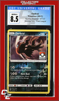 Burning Shadows Darkrai 87/147 Reverse Holo Pokemon League CGC 8.5
