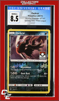 Burning Shadows Darkrai 87/147 Reverse Holo Pokemon League CGC 8.5
