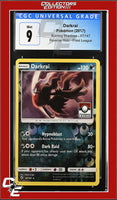 Burning Shadows Darkrai 87/147 Reverse Holo Pokemon League CGC 9
