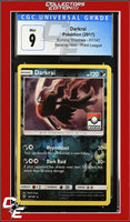 Burning Shadows Darkrai 87/147 Reverse Holo Pokemon League CGC 9
