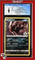 Burning Shadows Darkrai 87/147 Reverse Holo Pokemon League CGC 9

