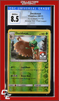 Sun & Moon Decidueye 11/149 Reverse Holo Pokemon League CGC 8.5
