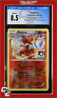 Fates Collide Delphox 13/124 Reverse Holo Pokemon League CGC 8.5
